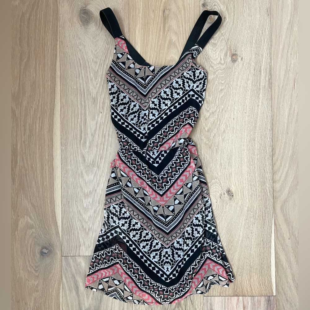 Open back criss-cross dress